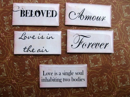 ЦІНА ЗНИЖЕНА, Фішки для скрапбукінгу з епоксидним покриттям Про кохання..