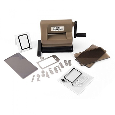 ПОД ЗАКАЗ! Машинка для вырубки и тиснения Sizzix Sidekick Starter Kit Brown & Black, стартовый набор