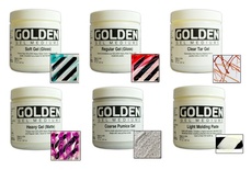 Стартовый набор медимов и паст от Golden - Gel Mediums and Molding Pastes Introductory Kit