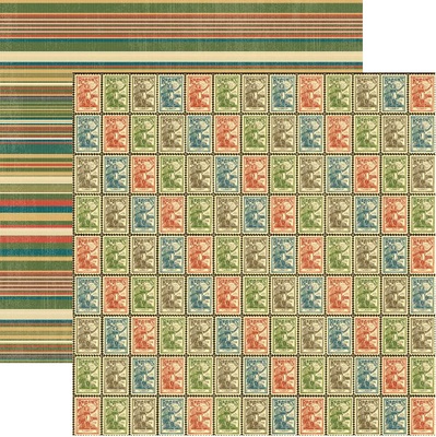 Аркуш скрап-паперу Graphic 45 Victory, 30x30 см, двосторонній