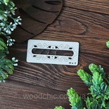 Чипборд рамка вензельна прям. 2 від WOODchic, 10x3,5см