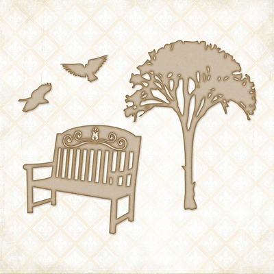 Чипборд Blue Fern StudiOs-Descanso Gardens