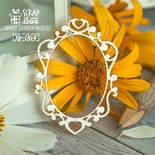 Чипборд ScrapBox — маленька рамка з сердчком Hr-064