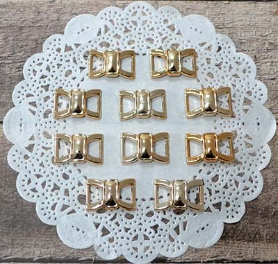 Пряжки пластикові від ScrapBerryʼs - Золото, 2,5см, 10 шт.