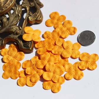 Гортензія, колір: помаранчевий, 2,5см