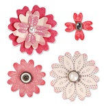 Лезвия Sizzix Bigz Die - Flower Layers w/Heart Petals