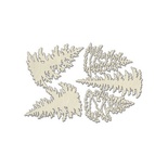 Набір чіпбордів Ялинки 772, 10x15см, колір молочний, ТМ Фабрика Декору