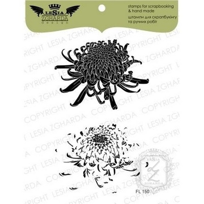 Набор акриловых штампов Lesia Zgharda Жоржина FL150, 2 шт