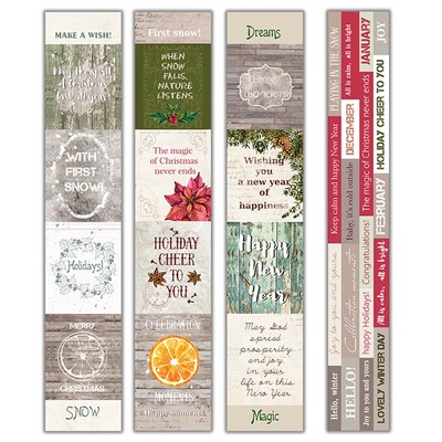 Картинки Botany winter (англ.+укр.), 8 смужок, ТМ Фабрика Декору