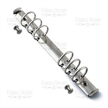 Кільцевий механізм А5 на 6 кілець Серебро, довжина 180 мм, 225 мм, ТМ Фабрика Декору