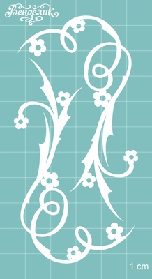 Чипборд від Вензелик - куточки 15, розмір: 49x97 мм