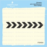 Штампы от Cherrylana - Шеврон, 5,5х0,9 см