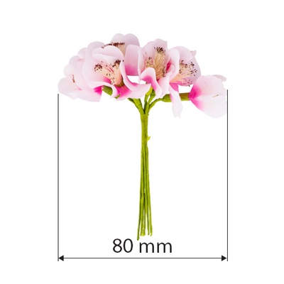 Букет дзвіночків карпатських, колір рожевий, 6 шт., ТМ Фабрика Декору