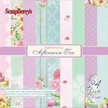 Набор бумаги для скрапбукинга от ScrapBerry's - Полуденный Чай, 15 х 15 см, 24 листа
