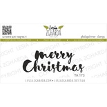 Акриловый штамп Lesia Zgharda TA173 Merry Christmas, размер 5.2х1.9 см