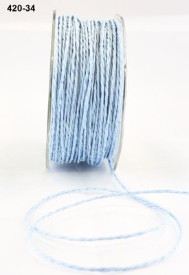 Шнурочок Paper Cord - Light Blue, колір: блакитний світлий, ширина 2 мм, 90 см