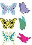 Ножі для вирубки від Cheery Lynn Designs - Small Exotic Butterflies #1 Wings - DL112AB