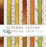 Набор двусторонней скрапбумаги от Galeria Papieru - Осенние листья - блок, 30,5х30,5 см