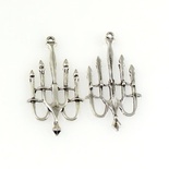 Металлическое украшение "Канделябр", 52х28 мм, 1 шт.