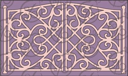 Чипборд Кованими воротами, 2 дет., cb-102