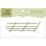 Акриловый штамп фоновый Lesia Zgharda F020a Тетрадь в косую линейку, маленький, размер 6,2х1,7 см