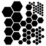 Маска The Crafter's Workshop - Mini Template Hexagons, 15х15 см