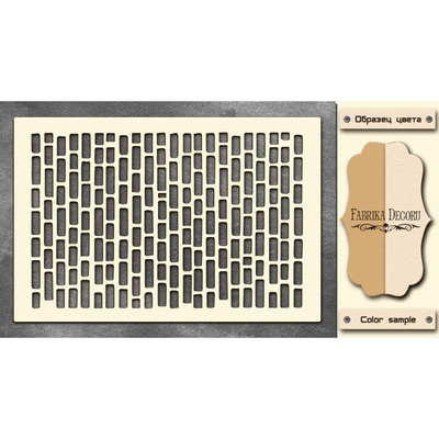 Чипборд Фабрика Декору - Цегла ики 4, колір молочний, крафт
