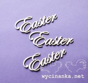 Чипборд від Wycianka - Великдень, 3 шт.