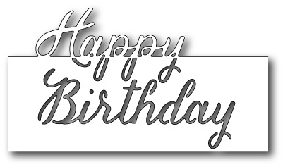 Ножі від Memory Box - Dies- Grand Happy Birthday Script