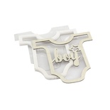 Заготовка для шейкера Боді Boy 10x9,5см, колір молочний, ТМ Фабрика Декору