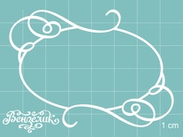 Чипборд від Вензелик - Рамка 92, розмір: 71x51 мм