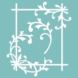 Чипборд від Вензелик - Набір рамочка + вензель 10, розмір: 79*91 мм