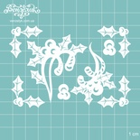 Чипборд від Вензелик - Набір флори 11, розмір: 95x74 мм