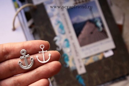 Нож для вырубки от Scrapfriend - Якорь, 1,8х2см