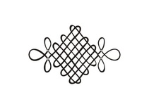 Акриловый штамп W025c Виньетка, размер 1,4 * 2,2 см