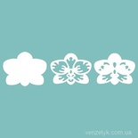 Чипборд від Вензелик - Орхідея тришарова, 50x64 мм