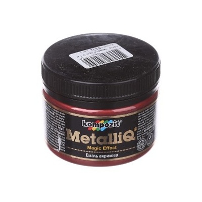 Эмаль акриловая METALLIQ Kompozit красное вино, 100 г