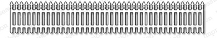 Ніж для вирубки від Impression Obsession - Fence Border Die