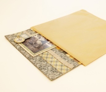 Крафт конверт от Scrapberry's, 32x34см, 5 штук