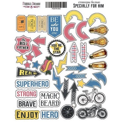 Набір наліпок Specially for him, ТМ Фабрика Декору