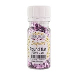 Паєтки круглі пласкі, рожеві металік 410, ТМ Фабрика Декору