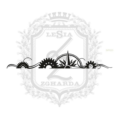 Акриловый штамп Lesia Zgharda StP023 Бордюр с розой ветров