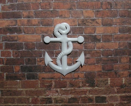 Пластикова прикраса "Якір" від E.В.A., 45x3м