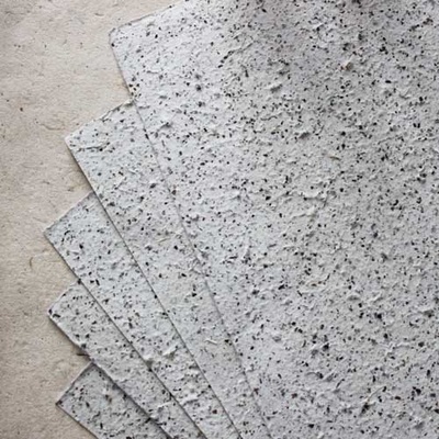 Тутовая бумага, цвет белый с вкраплениями под мрамор