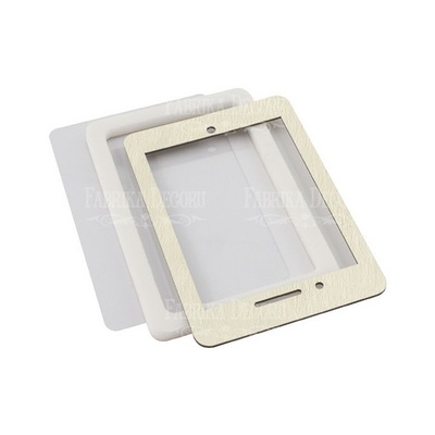 Заготовка для шейкера Планшет 7,6x11,6 см, колір молочний, ТМ Фабрика Декору