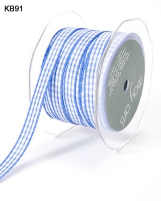 Стрічка Solid/Check, ширина 9,5мм, колір Periwinkle, барвінковий, 90cм