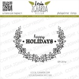 Акриловый штамп Lesia Zgharda SR201a Happy holidays, 2 шт., размер набора 10х10 см