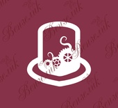 Чипборд від Вензелик - Капелюх Стімпанк, розмір: 54x54 мм