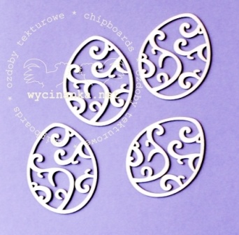 Чипборд від Wycianka - Писанки з орнаментом, 4 шт.