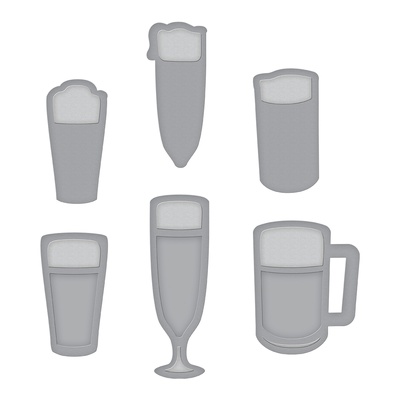 Ножи от Spellbinders - Die D-Lites Beverages Etched Dies
